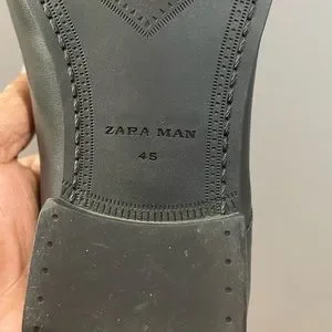 Zara | Shoes | Zara Glossy Shine Dress Shoes Blk Sz 2 45  display picture 1